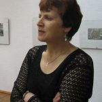 Vyresn. bibliotekininkė Aldona Murauskienė, 2006 m. Fot. Laimutė Kraukšlienė.