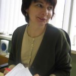 Vyresn. bibliotekininkė Virginija Magonitaitienė, 2005 m. Fot. Laimutė Kraukšlienė.