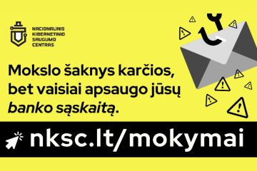 Kibernetinio saugumo spalis – NKSC kviečia mokytis atpažinti kibernetinius pavojus
