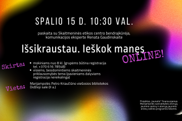 Išsikraustau. Ieškok manęs online