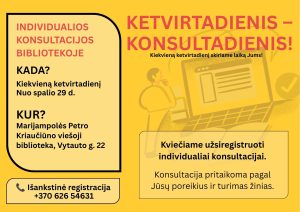 Ketvirtadienis – Konsultadienis: skaitmeninė pagalba kiekvienam