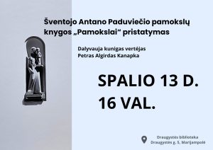 Knygos „Pamokslai: sekmadieniniai ir šventiniai“ pristatymas