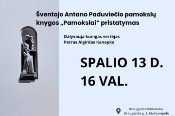 Knygos „Pamokslai: sekmadieniniai ir šventiniai“ pristatymas